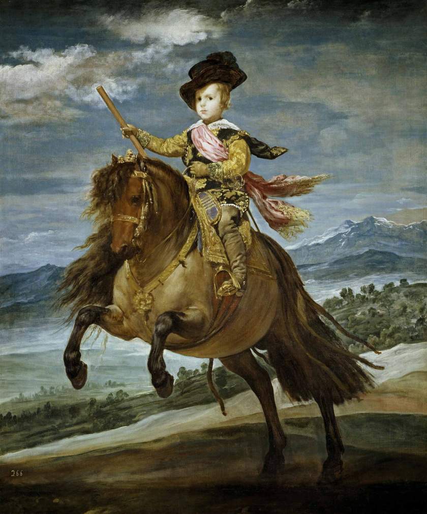 001 velazquez - Prince Baltasar Carlos on Horseback. 1635-1636